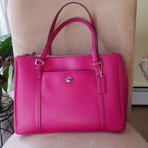 COPY - Fuschia Coach Peyton Double Zip purse